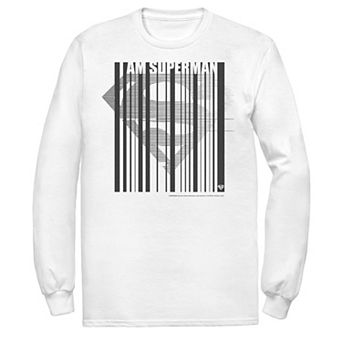 Men's DC Comics Superman Barcode Chest Logo Tee