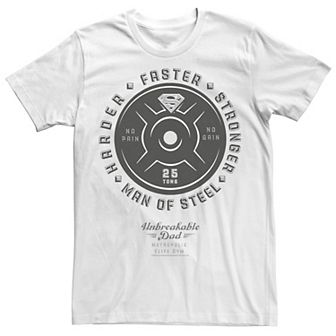 Men's DC Comics Superman Unbreakable Steel Plate Tee