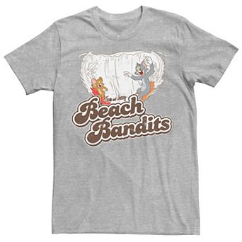 Men's Looney Tunes Tom & Jerry Beach Bandits Distorted Tee