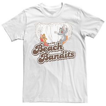Men's Looney Tunes Tom & Jerry Beach Bandits Distorted Tee