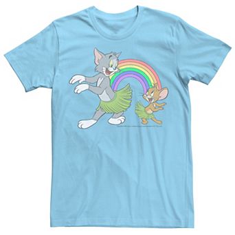 Men's Looney Tunes Tom & Jerry Vintage Aloha Rainbow Tee