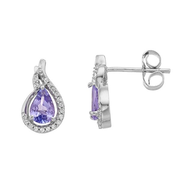 Tanzanite deals earrings kohls