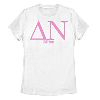 Juniors' Legally Blonde Delta Nu Greek Letters Graphic Tee