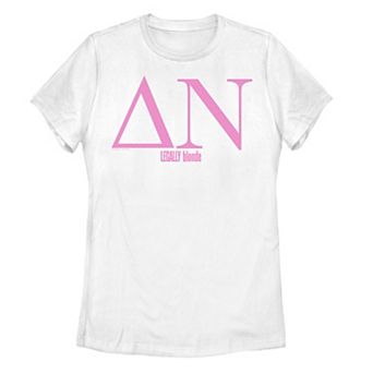 Juniors' Legally Blonde Delta Nu Greek Letters Graphic Tee