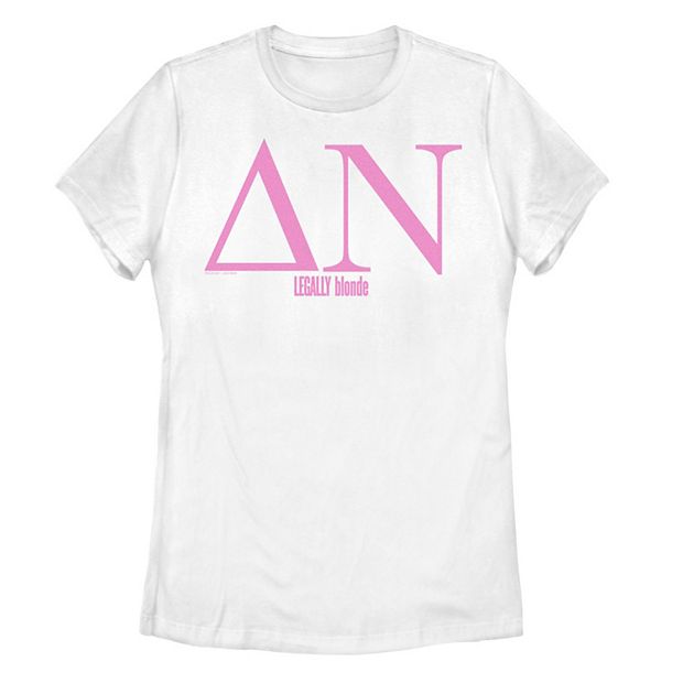 Juniors' Legally Blonde Delta Nu Greek Letters Graphic Tee