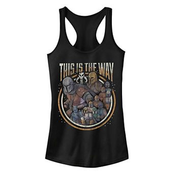 Juniors' Star Wars The Mandalorian Group Shot Tank Top