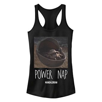 Juniors' Star Wars The Mandalorian The Child aka Baby Yoda Power Nap Tank Top