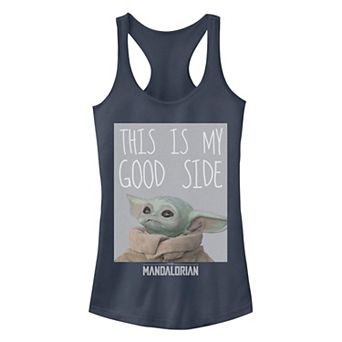 Juniors' Star Wars The Mandalorian The Child aka Baby Yoda "Good Side" Tank Top