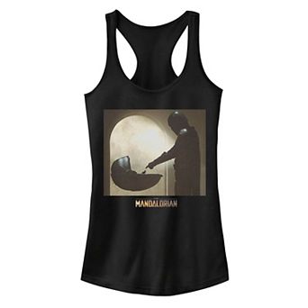 Juniors' Star Wars The Mandalorian The Child aka Baby Yoda The First Meeting Tank Top