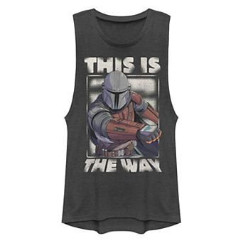 Juniors' Star Wars The Mandalorian This Is The Way Muscle Tank Top