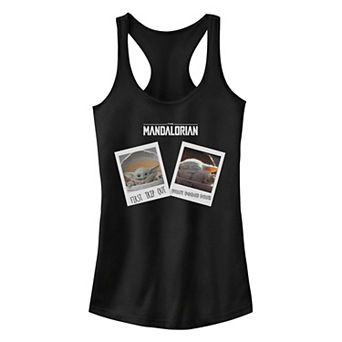 Juniors' Star Wars The Mandalorian The Child Photo Memories Tank Top