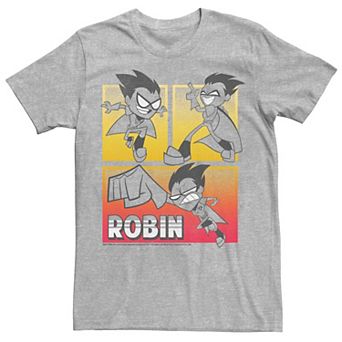 Men's DC Comics Teen Titans Go! Robin Action Panels Tee