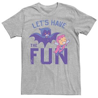 Men's DC Comics Teen Titans Go! Starfire Raven Let's Have The Fun Tee