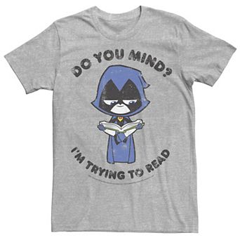 Men's DC Comics Teen Titans Go! Raven I'm Trying To Read Tee