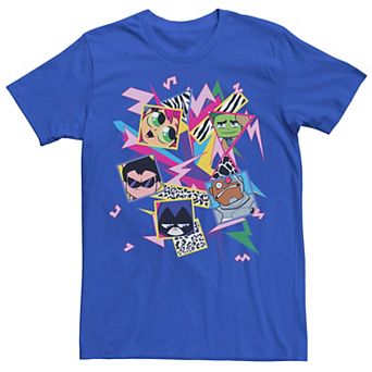 Men's DC Comics Teen Titans Go! Group Shot Funky Portraits Tee