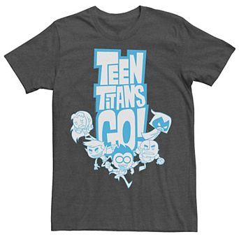 Men's DC Comics Teen Titans Go! Group Shot Blue Outline Tee