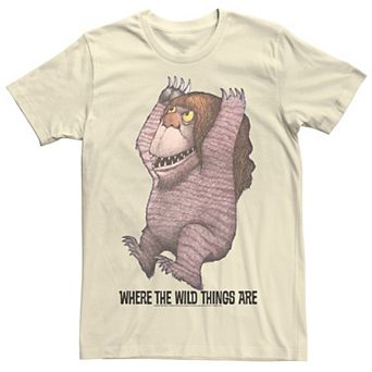 Men's Where The Wild Things Are Long Hair Monster Portrait Tee