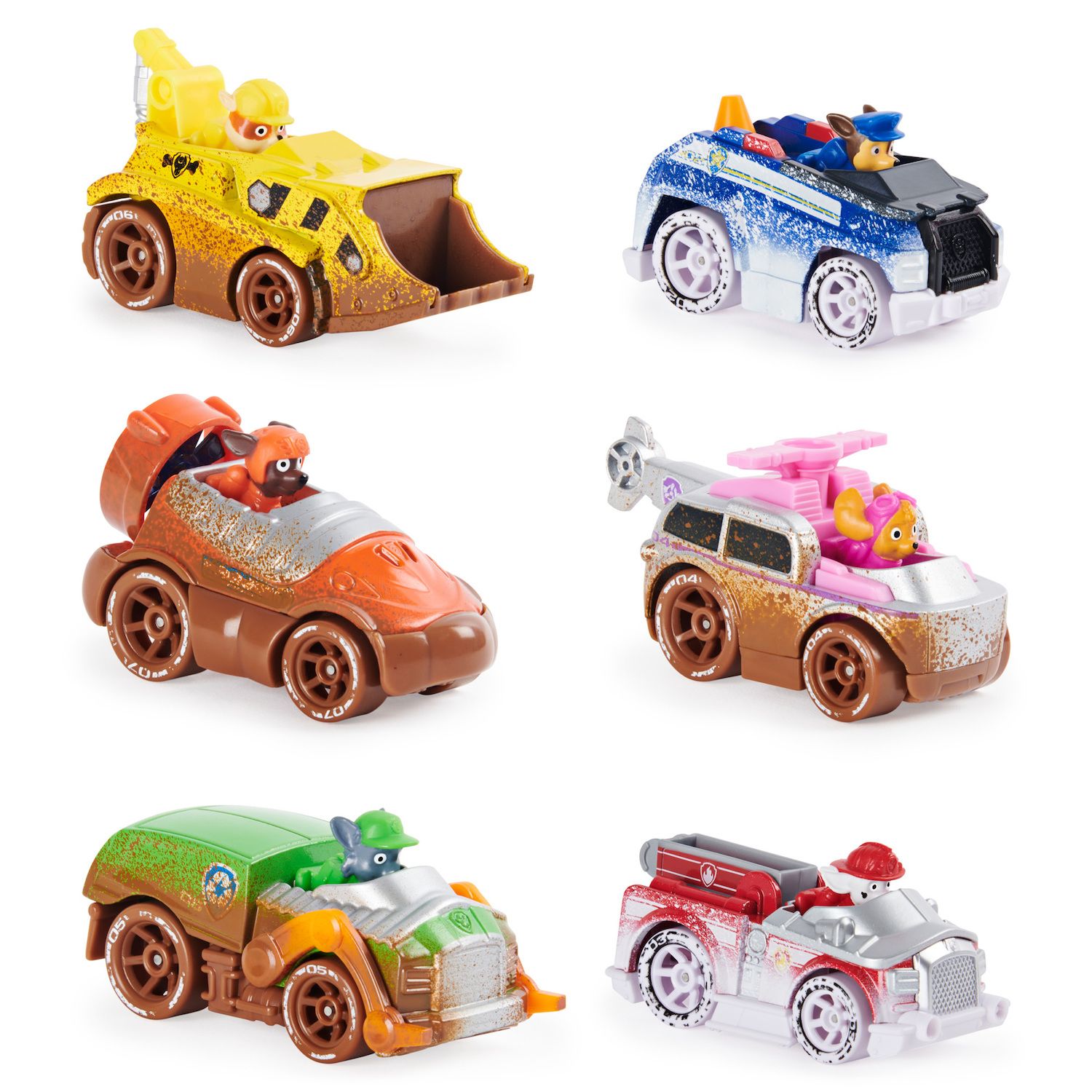 paw patrol characters with vehicles