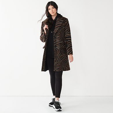 Women's Nine West Notch Lapel Coatigan
