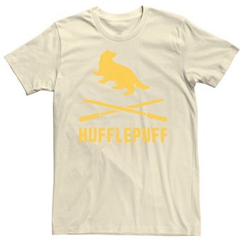 Men's Harry Potter Hufflepuff Crossed Wands Logo Tee