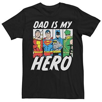 Men's DC Comics Justice League Hero Dad Lineup Tee