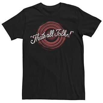 Men's Looney Tunes "That's All Folks!" Distressed Tee