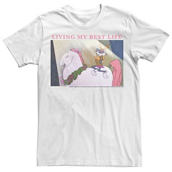 Men's Looney Tunes Bugs Bunny "Living My Best Life" Poster Tee