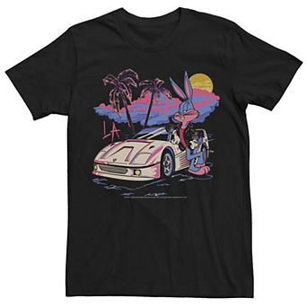 Men's Looney Tunes Retro Bugs Bunny Beach Portrait Tee