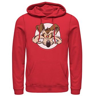 Men's Looney Tunes Wile E. Coyote Angry Big Face Hoodie
