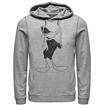 Men's Looney Tunes Daffy Duck Not Amused Portrait Hoodie