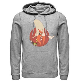 Men's Looney Tunes Yosemite Sam Red Circle Portrait Hoodie