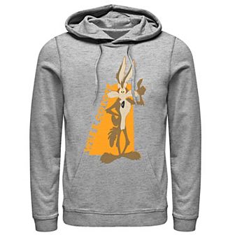 Men's Looney Tunes Wile E. Coyote Orange Hue Portrait Hoodie