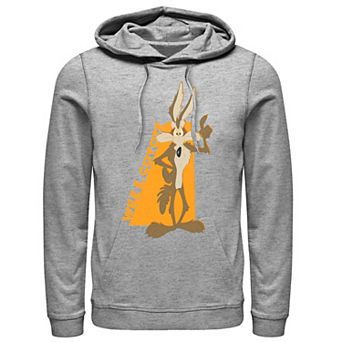 Men's Looney Tunes Wile E. Coyote Orange Hue Portrait Hoodie