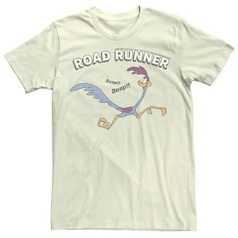 Men's Looney Tunes Retro Road Runner Beep Beep Distorted Tee