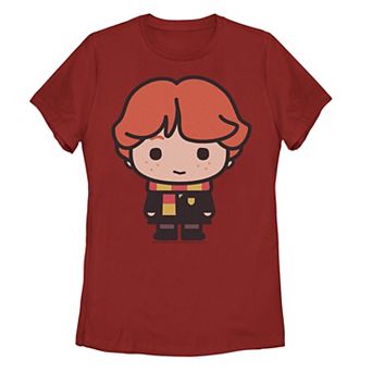 Juniors' Harry Potter Ron Weasley Cute Cartoon Portrait Tee