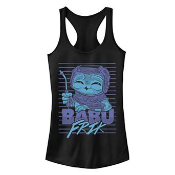 Juniors' Star Wars: The Rise Of Skywalker Babu Frik Cute Smile Tank Top