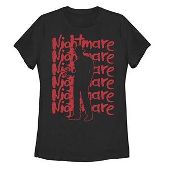 Juniors' A Nightmare On Elm Street Silhouette Tee