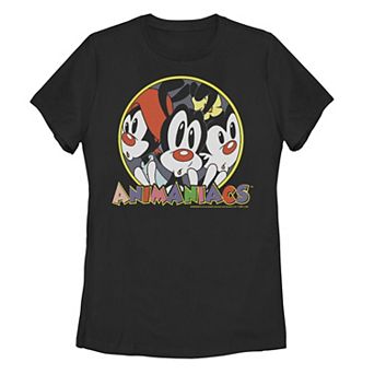 Juniors' Animaniacs Group Shot Circle Portrait Tee