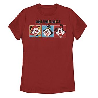Juniors' Animaniacs Group Shot Comic Box Up Tee