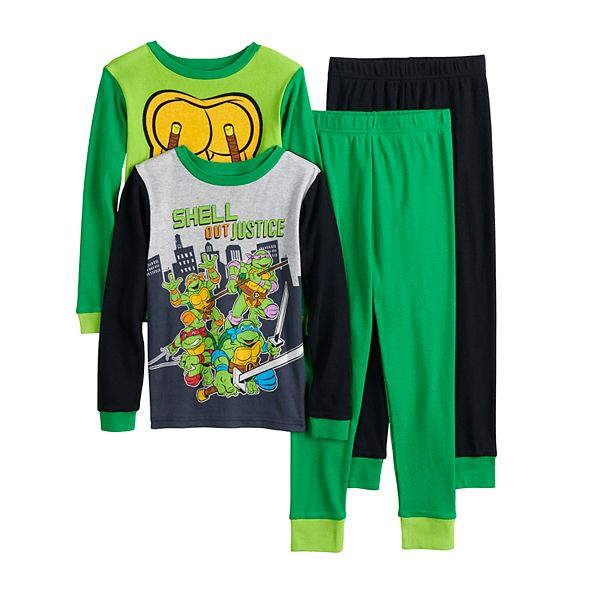 Boys 4-10 Teenage Mutant Ninja Turtles Leonardo Uniform Hooded Pajamas
