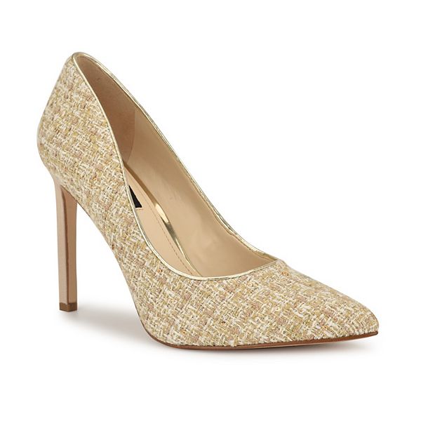 Nine West Tatiana Women's Heels - Natural Multi Gold (5)