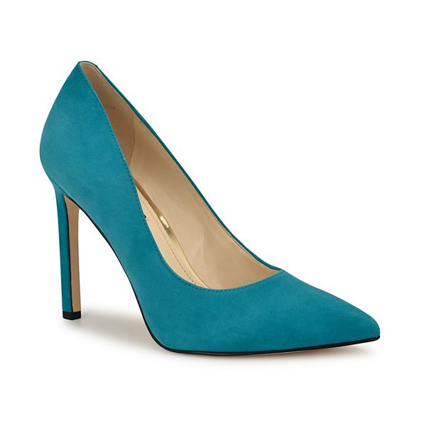 Nine West Tatiana Women's Heels - Teal Suede (9.5)