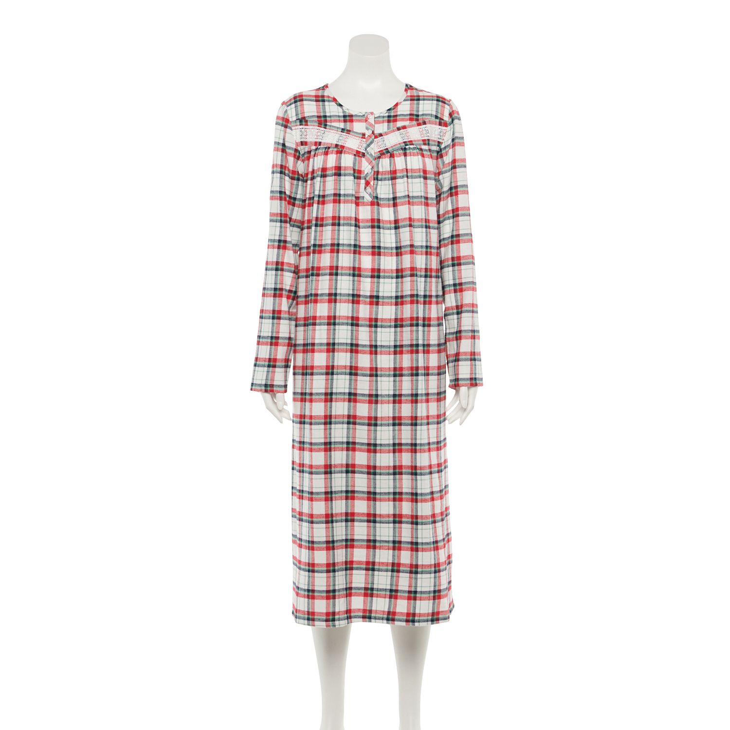 womens long flannel nightgowns