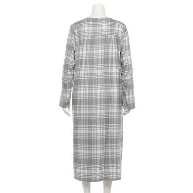 Plus Size Croft & Barrow® Long Flannel Nightgown
