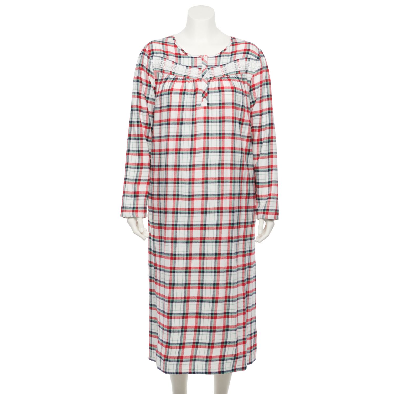 flannel nightgowns plus size