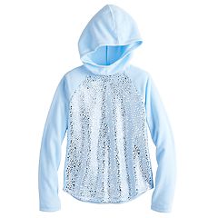 Girls Hoodies Sweatshirts Cute Pullovers Hooded Sweatshirts Kohl S - neon light blue adidas hoodie with sign on back roblox