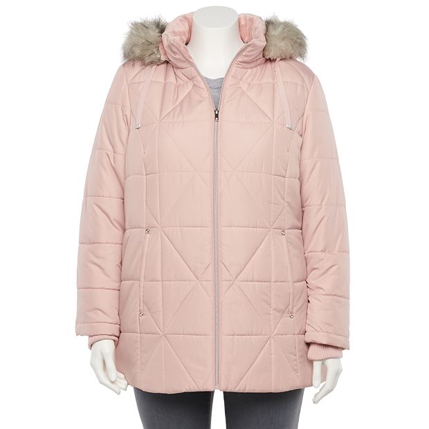 Faux Fur Detail Quilted Coat - Ready-to-Wear