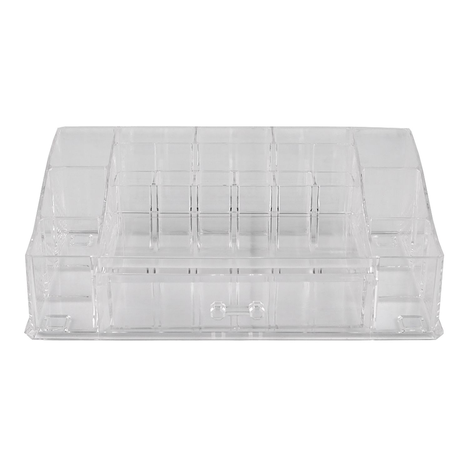 Image for Home Basics Deluxe Large Shatter-Resistant Plastic Mult-Compartment Cosmetic Organizer with Easy Open Drawer at Kohl's.