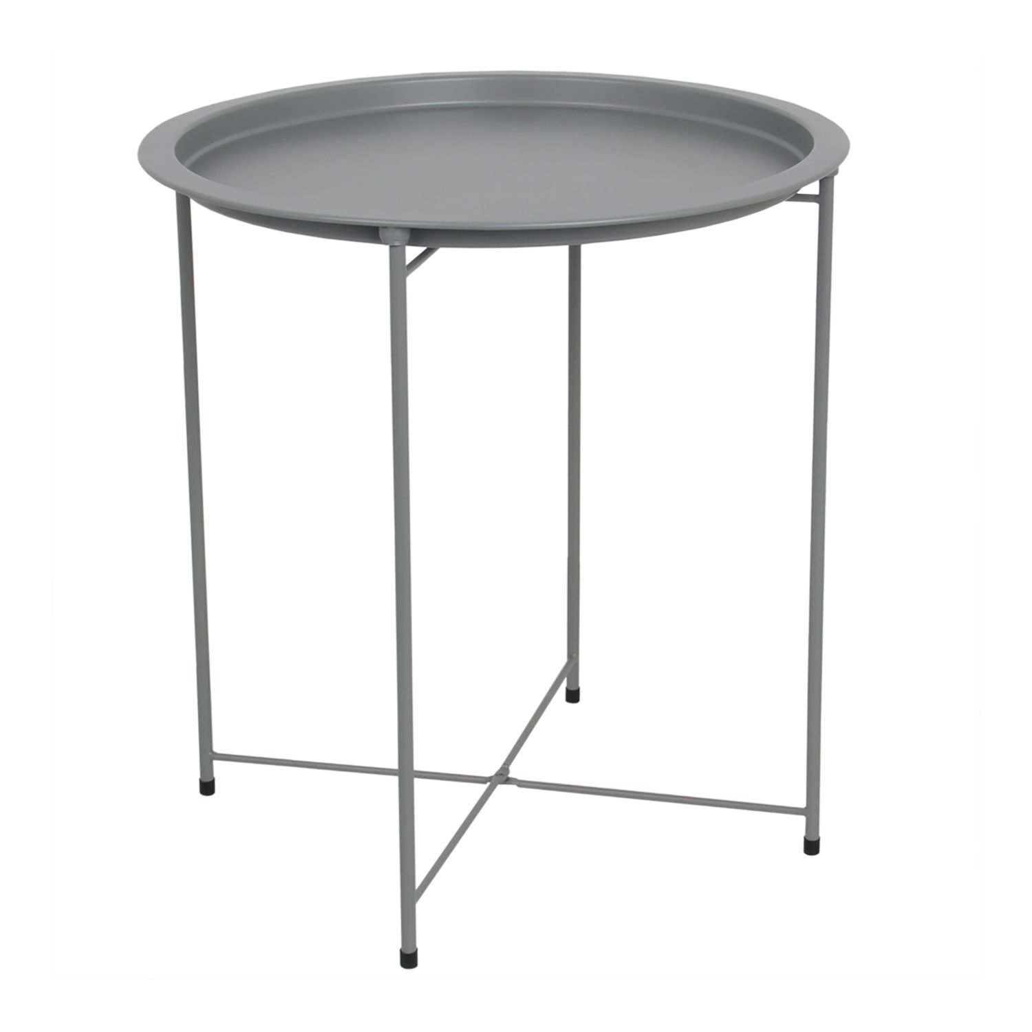 Image for Home Basics Foldable Round Accent Table at Kohl's.