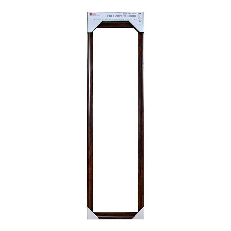 Home Basics Over The Door Mirror, Brown